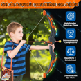 thumbnail image 4 of Arco De Juguete Con Luz Y Flecha Lanzador Para Niños, Arco De Juguete LED Luz Con 6 Flechas De Ventosa Malubero, Multicolor, 4 of 5
