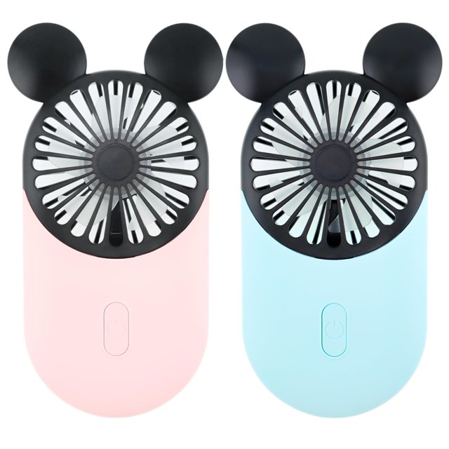 Ventilador Mano Kbinter YS2810 Rosa+Azul Recargable USB Mini | Walmart ...