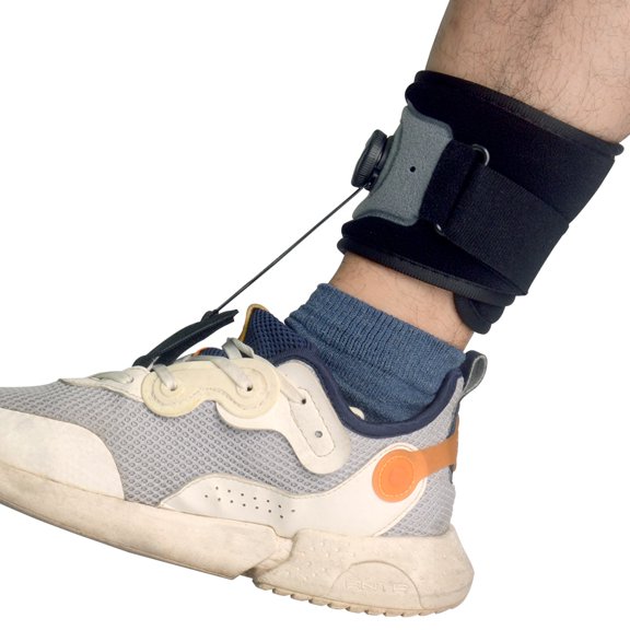 Órtesis AFO Para Fascitis Plantar Y Pie Caído - Soporte Tobillero Ajustable De Talla Única (30cm) | Alivio Dolor Talón Y Espasmos | Material Terciopelo Suave | Diurno/Nocturno | Incluye Cintas Nylon