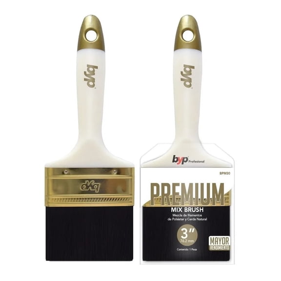 Brocha Premium BYP Mix 3 Caja con 12 piezas