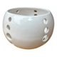 thumbnail image 1 of Maceta Cerámica Esmaltada Orquídea Pequeña Blanco, 1 of 2