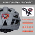 thumbnail image 4 of Casco de bicicleta GROTTICO para adultos Mountain Road con luz y visera, 4 of 7