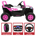 thumbnail image 4 of Montable Electrico para Niños Mini 4x4 Bluetooth Luz Sonido Batería 12v - Rosa, 4 of 7