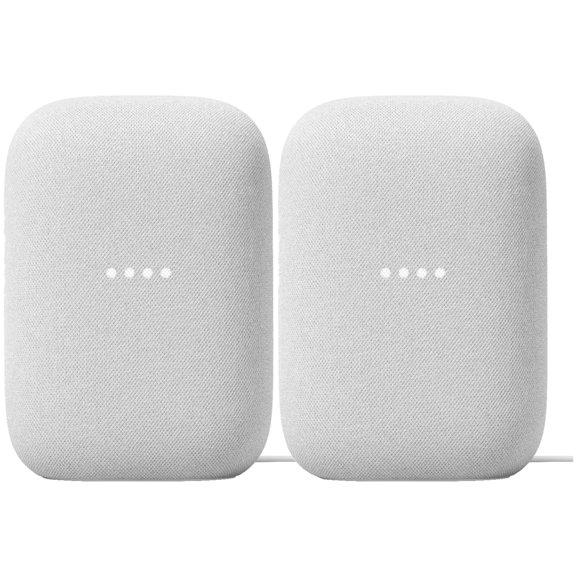 Paquete de 2 Altavoces Inteligentes Google Nest Audio, Color Tiza