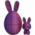 thumbnail image 1 of Huevos de Pascua tejidos a mano - Centro de mesa de primavera, rellenos para cestas y recuerdos de fiesta, decoración de mesa artesanal para adolescentes, 1 of 1