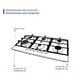 thumbnail image 3 of Parrilla de gas SUPRA Diamond Glass 6 quemadores 1 quemador DOBLE FLAMA cristal templado negro, 3 of 7