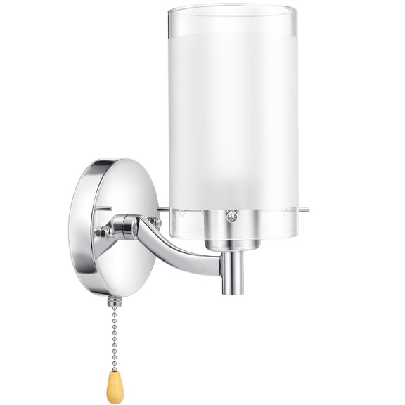 Lámpara de pared estilo de vidrio de vidrio Luz de pared aplastante para la sala de estar de baño de dormitorio pasillo