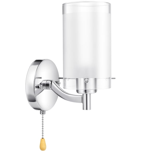 Lámpara de pared estilo de vidrio de vidrio Luz de pared aplastante para la sala de estar de baño de dormitorio pasillo