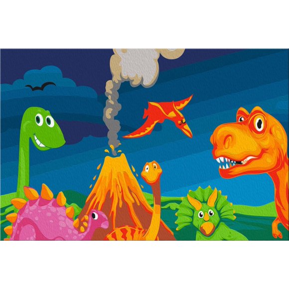 Arte Por Numero Dinosaurios II EDUCAR Arte por numero