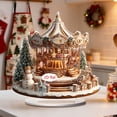 thumbnail image 1 of Christmas Acrylic Ornaments Set, Holiday Carousel and Castle Decor, Festive Home Display, Seasonal Tabletop Decorations, Winter Themed Accents, Lightweight Acrylic Christmas Decor for Mantel Shelf, 1 of 5