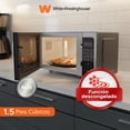 thumbnail image 2 of White Westinghouse  Horno de Microondas 1.5 pies  Modelo WWCMV14042WESB  Display LED  Interior Gris  Manija de Aluminio  Plato Giratorio  Descongelado, 2 of 7