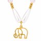 thumbnail image 4 of Moon & Self Collar Elefante oro laminado Piedras Amuleto Suerte Mujer 21cm, 4 of 5