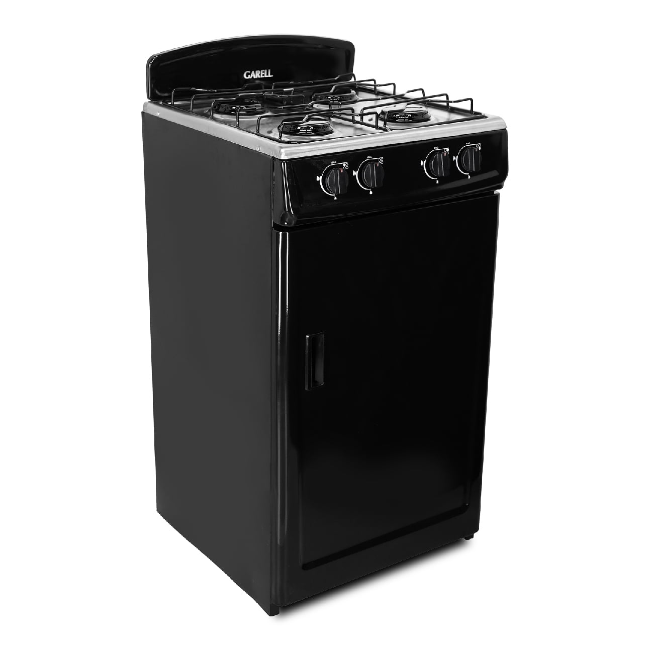Estufa Parrilla de Gas de Gabinete 4 quemadores 20 pulgadas Negra de Acero Inoxidable GARELL Garell PG4Q-IN