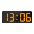 thumbnail image 2 of Despertador electrónico, pantalla LED USB con 2 alarmas con atenuador de repetición Brillo Modo de brillo 5 para personas mayores Oficina en Naranja Sunnimix Despertador, 2 of 8