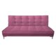 thumbnail image 1 of Sofa Cama Reclinable El Bazar Store Zeus Rosa Terciopelo Futon 3 posiciones Abotonado Sala, 1 of 5