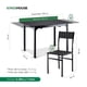 thumbnail image 4 of Comedor con Mesa Extendible Rectangular y 6 Sillas Madera y Metal Cocina negro, 4 of 7
