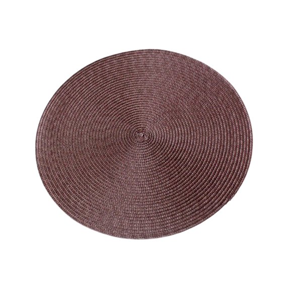 Advancent Manteles individuales redondos resistentes y duraderos para una experiencia gastronómica segura y fácil de cuidar. Mostrada café