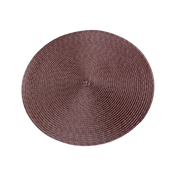 Advancent Manteles individuales redondos resistentes y duraderos para una experiencia gastronómica segura y fácil de cuidar. Mostrada café