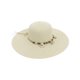 thumbnail image 1 of Sombrero de Playa Con Conchitas Para Mujer Ala Ancha 42 cm crema 42 cm, 1 of 7
