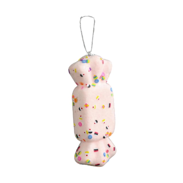 Adornos para árbol de Navidad, decoraciones navideñas, bricolaje, lindo y dulce adorno para árbol de Navidad. Caramelo rosa