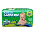 thumbnail image 1 of Pañales Kleenbebé Absorsec etapa 4 talla grande unisex 80 piezas, 1 of 4