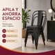 thumbnail image 4 of Silla Tolix Metal Acero Galvanizado Comedor Apilable 180 Kg, 4 of 9