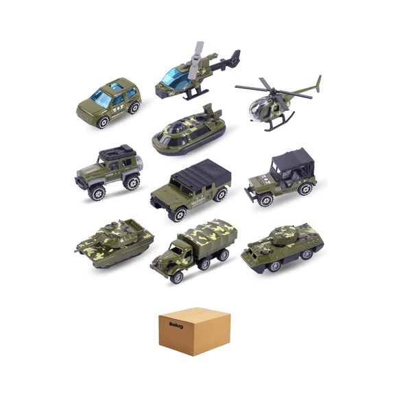 Carros De Juguete 10 Pz Belug Verde