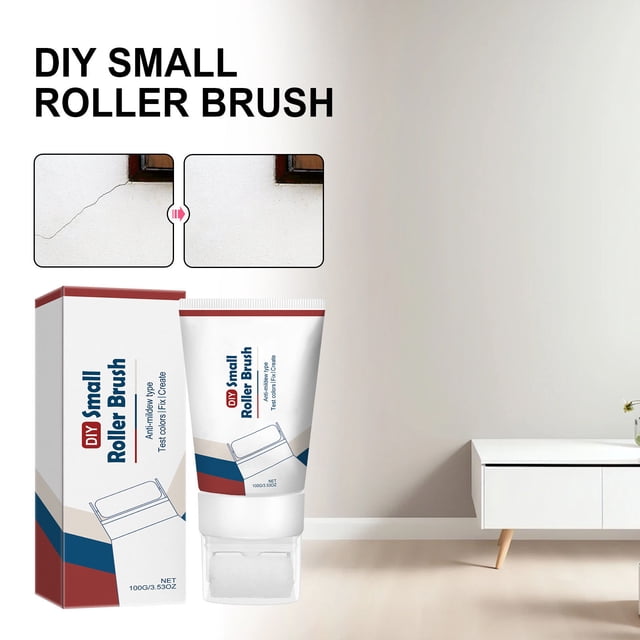 Crema rellenadora de grietas WallPaste - Fuerte adhesión, reparación de paredes impermeable, masilla de secado rápido para grietas y agujeros en paredes interiores, 1 tubo.