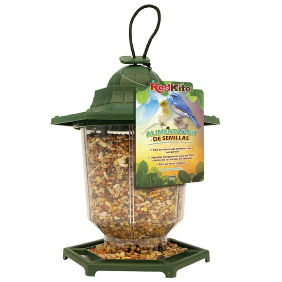 Alimentador Semillas Para Aves Canarios Pájaros 360gr Fl9236 Red Kite FL9236