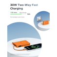thumbnail image 3 of Power bank UGREEN MagFlow de 10000 mAh, 25 W, inalámbrica, naranja, 3 of 9