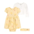 thumbnail image 1 of Conjunto Child of Mine para Bebé Niña 3 piezas con Estampado de Limones Amarillo Talla 18 Meses, 1 of 4