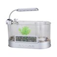thumbnail image 4 of Pecera de escritorio Yuyangstore Tanque de acuario de escritorio con accesorios de reloj LED, 4 of 7