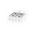 thumbnail image 4 of Parrilla de Gas Sobrepuesta IEM 51 cm 4 Quemadores Blanca con Cubierta Porcelanizada, 4 of 4