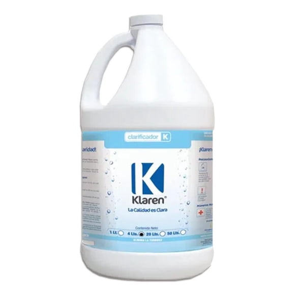 Clarificador para Piscina Marca Klaren, Envase 4 lts