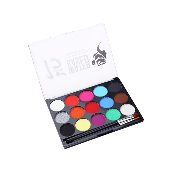 Kit de pintura de maquillaje Pigmento de pintura facial suave a base de agua con pinceles para pintar Estilo A