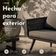 thumbnail image 5 of Sala Exterior Jardimex Tipo Rattan Jardin patio Terraza 4 Pz gris, 5 of 11