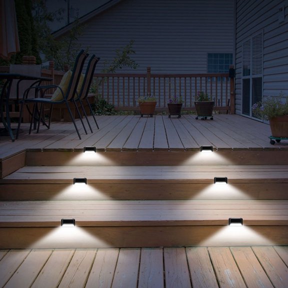 FOMIYES 6Ud Luces De Jardín Para Pasillos En Negro Con Carga Automática Y Compacto