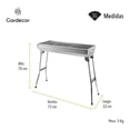 thumbnail image 3 of Asador Plegable GardeCor Gris 73X33X70 CM, 3 of 6