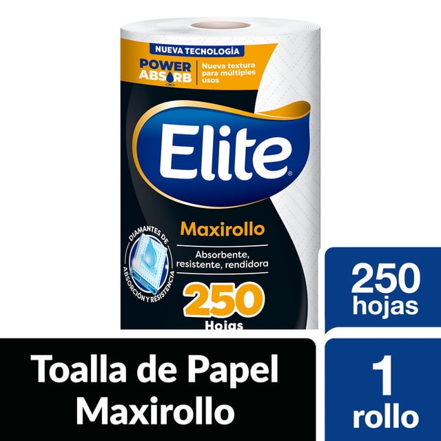 Toalla de Papel Elite Maxirollo 250 hojas dobles