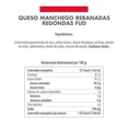 thumbnail image 2 of Queso manchego FUD rebanadas redondas 380 g, 2 of 3