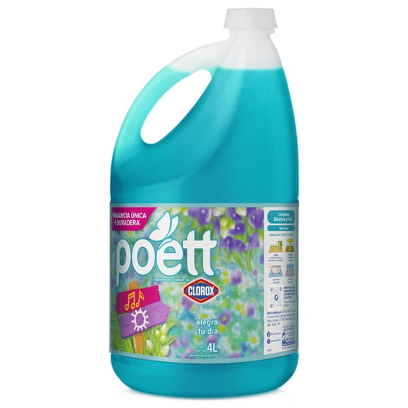 Limpiador Multiusos Aromatizante Poett Alegra tu Día 4 L