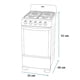 thumbnail image 4 of Estufa Mabe Piso 20 pulgadas Mercury EM5032BAPS1  Plata, 4 of 4