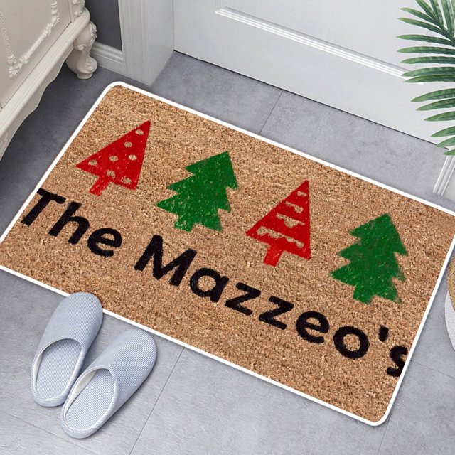 New Christmas Floor Mat Kitchen Bathroom Door Non Slip Mat 40 * 60cm Floor Mat