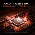 thumbnail image 3 of Laptop Gamer ASUS TUF Gaming A16 GeForce RTX 4050 6GB Ryzen 7 170 32GB DDR5 512GB SSD Pantalla 16” WUXGA 144Hz Windows 11 Teclado Ingles, 3 of 6