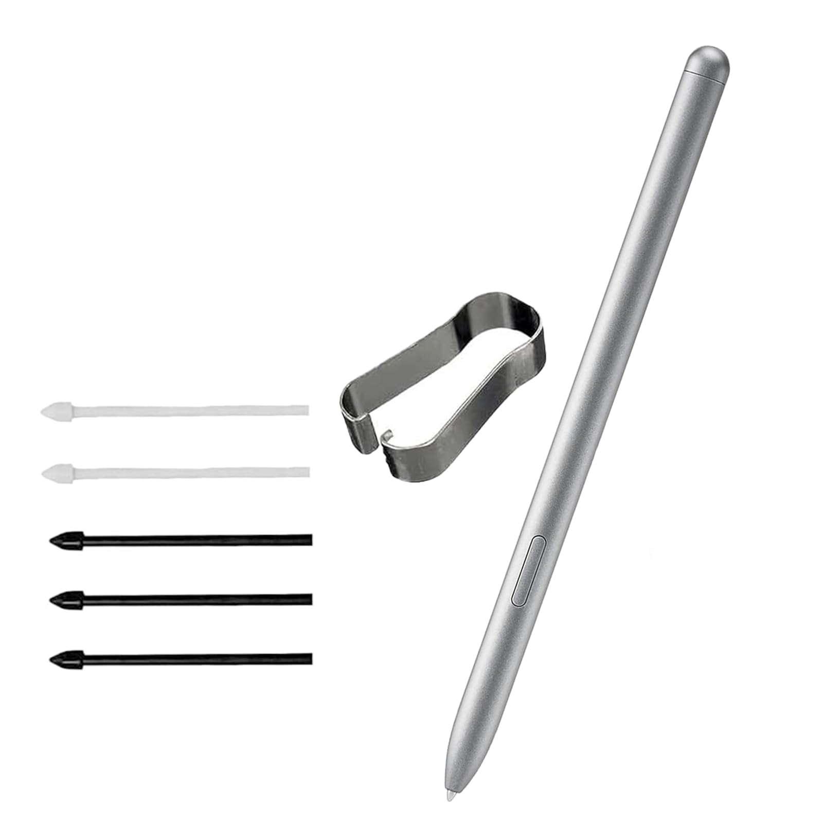 Repuesto de S Pen para Samsung Galaxy Tab S10 FE, S10 Lite, Galaxy Tab S10 FE + Lápiz Stylus Repuesto para Tab S10 FE + S Pen + Puntas/Nibs (Plateado)
