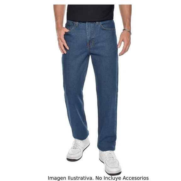 Jeans Cimarron para Hombre, Corte Recto Azul Oscuro Talla 33