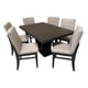 thumbnail image 2 of Set de Comedor SALVANTO Olimpo 6 Sillas 160x100 cm MDF color chocolate, 2 of 7