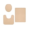 thumbnail image 2 of Juego de 3 alfombrillas de baño | Alfombras absorbentes y antideslizantes de poliéster | Modernas fundas para alfombras de baño en gris oscuro, caqui y verde | Alfombrillas de secado rápido para, 2 of 5