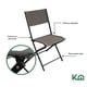 thumbnail image 3 of Juego De Jardin 6 Piezas Sillas Exterior Mesa Con Sombrilla gris oscuro, 3 of 8
