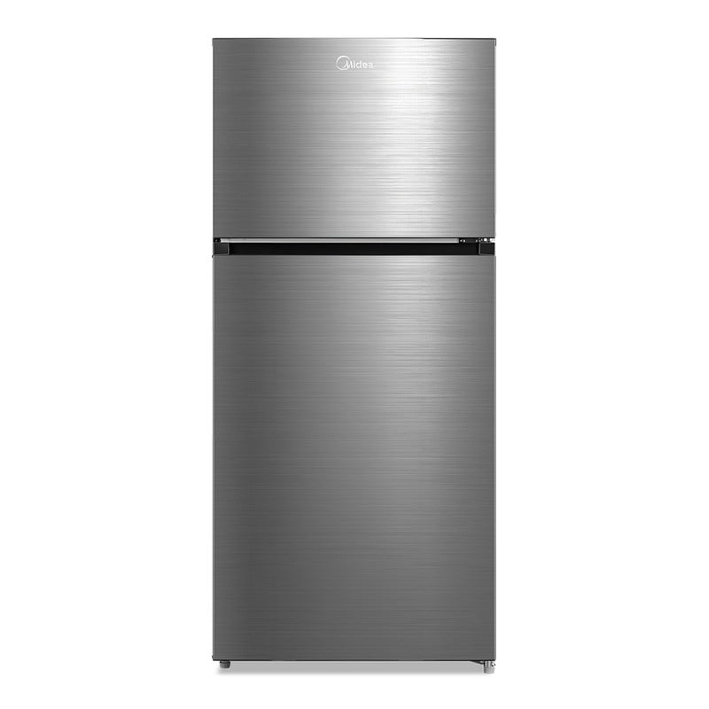 Refrigerador Midea Top Mount 18 Pies Gris Inverter Quattro Bru Steel